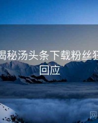 老用户揭秘汤头条下载粉丝狂欢官方回应