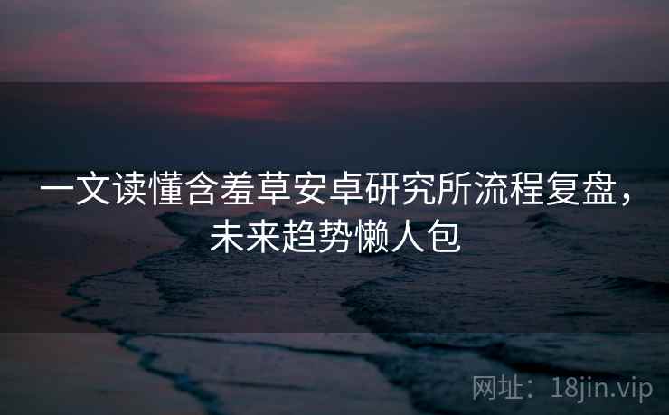 一文读懂含羞草安卓研究所流程复盘，未来趋势懒人包
